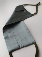 Load image into Gallery viewer, 100% Mulberry Silk Pleated Face Mask Halcyon Green
