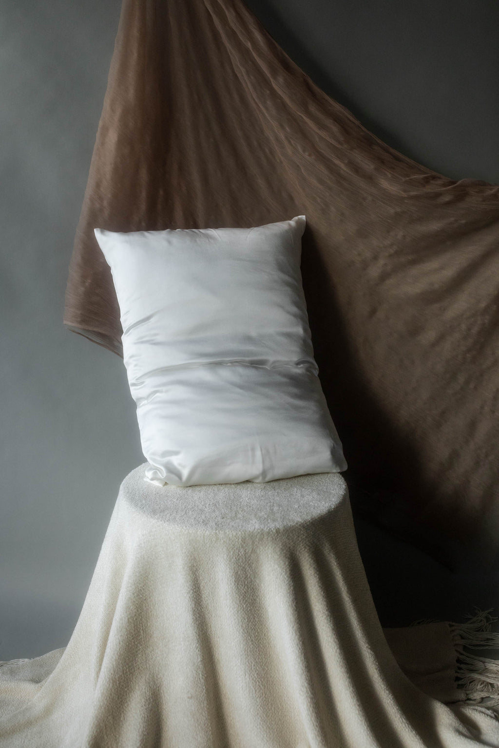 Queen Silk Pillowcase Ivory - Individual Case (1)