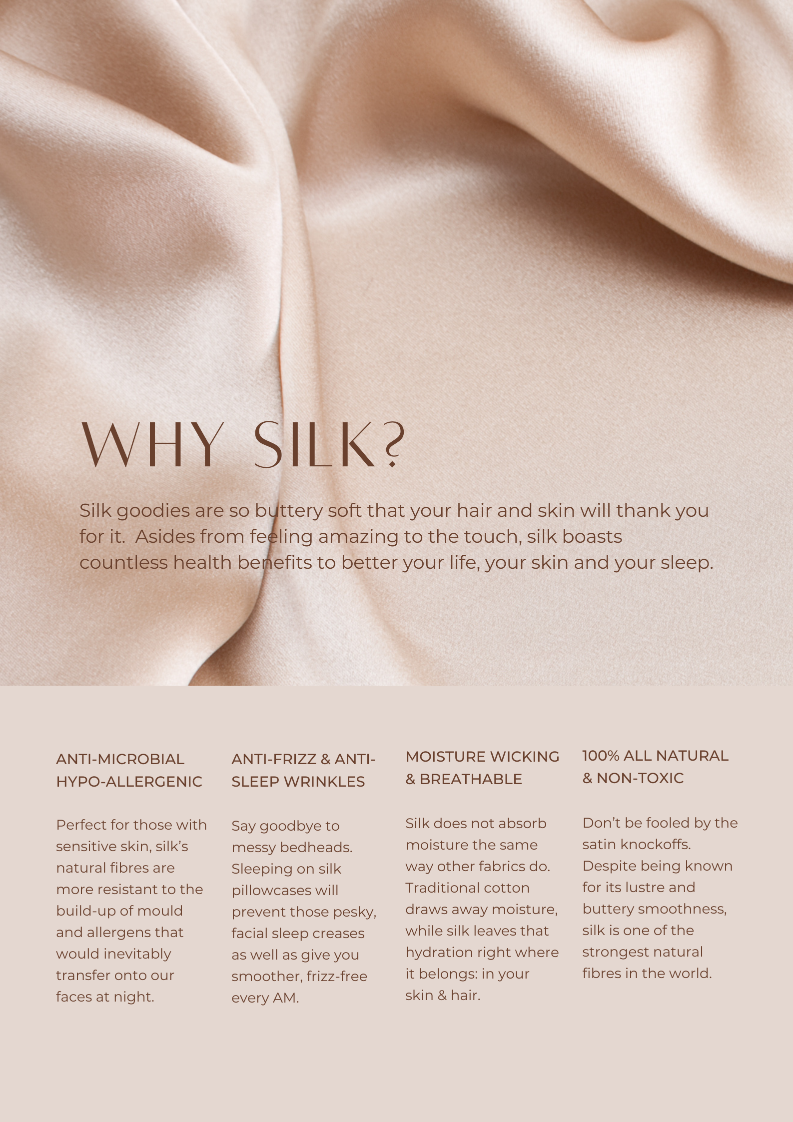 Queen Silk Pillowcase Ivory - Individual Case (1)